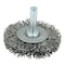 Weiler 2" Stem-Mounted Crimped Wire Radial Wheel, .014" Steel Fill, 1/4" Stem 17957 - alternate 1